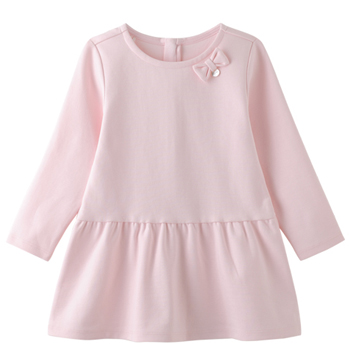 舒贝怡 婴儿衣服秋冬宝宝秋衣秋裤款套装儿童保暖内衣 对开 2# 仙人掌蓝 73cm(6-12个月) 粉色